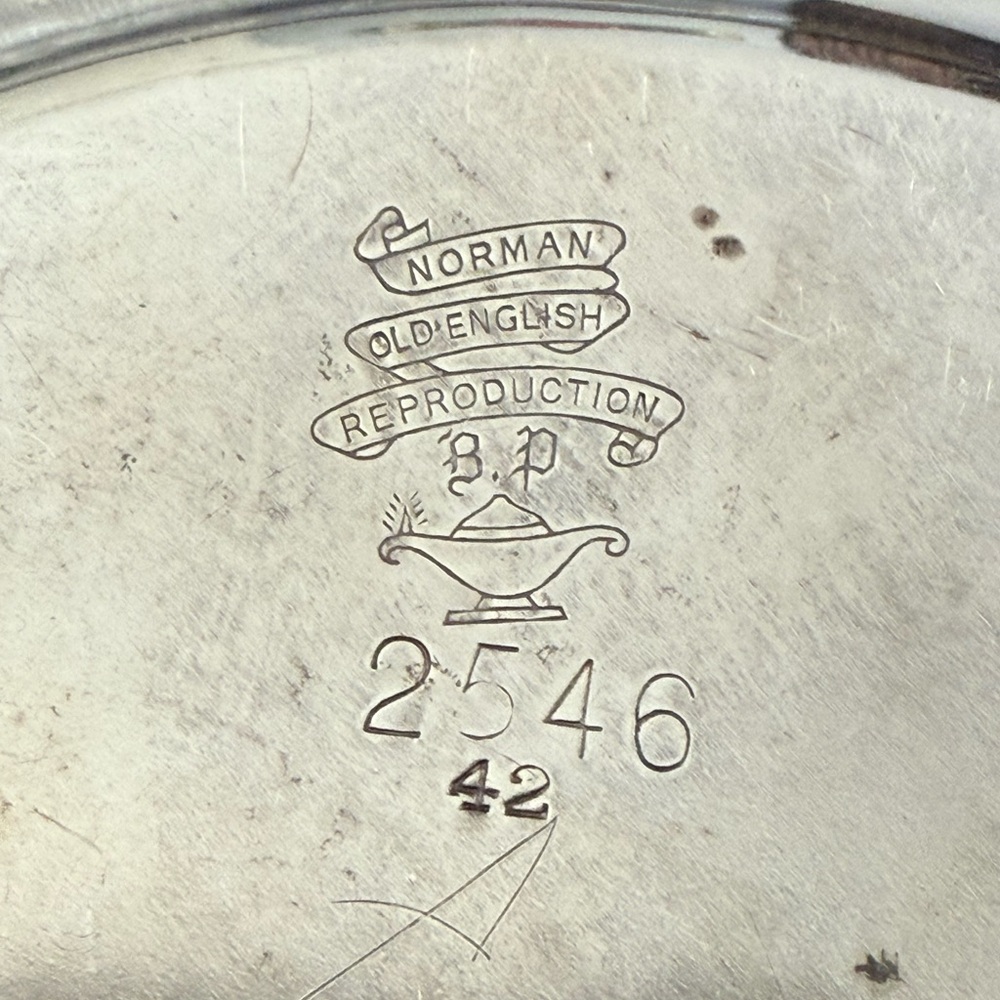Vintage Norman Old English Reproduction Silver Plate - Picture 8 of 8